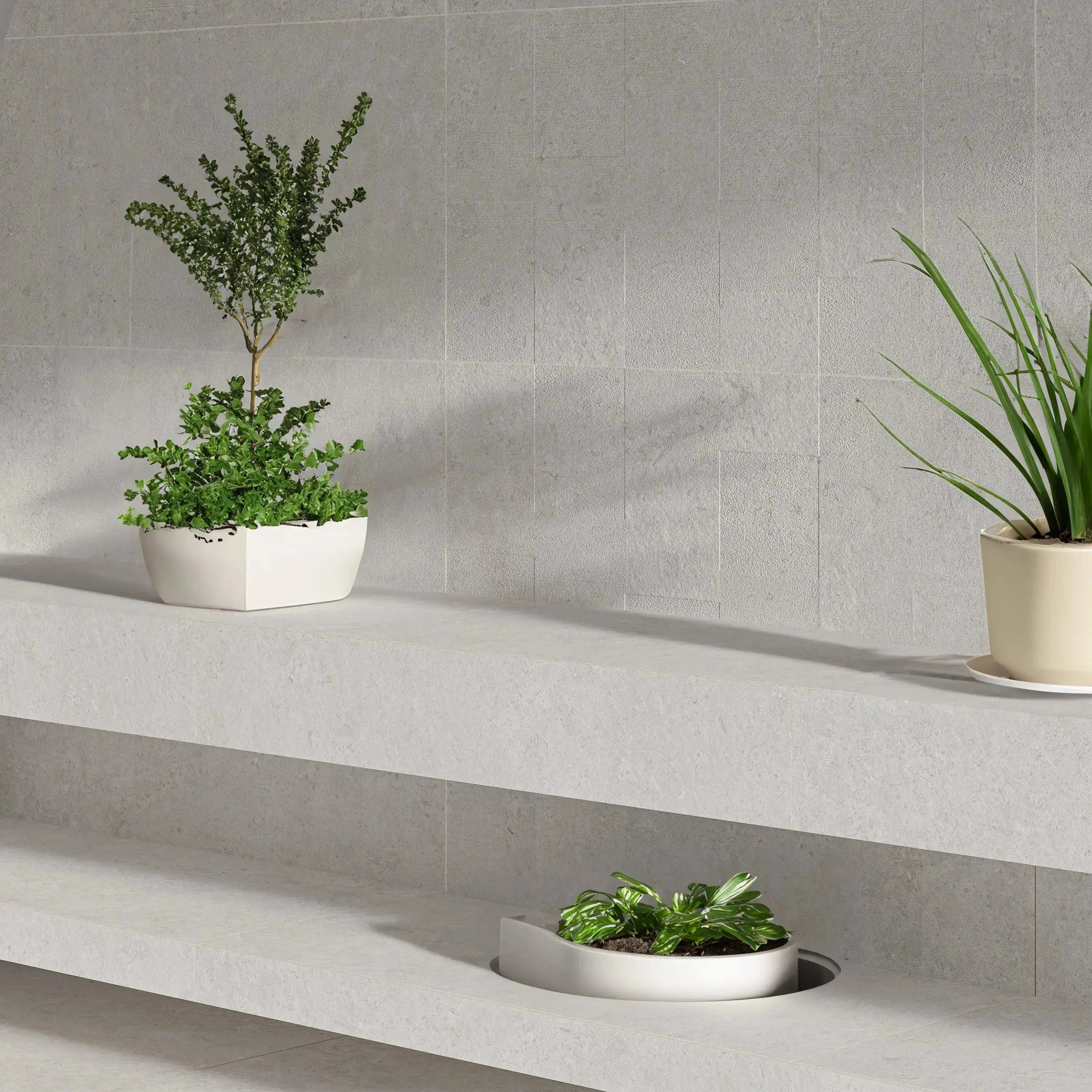 Jerusalem Stone Porcelain Tile White 24x48