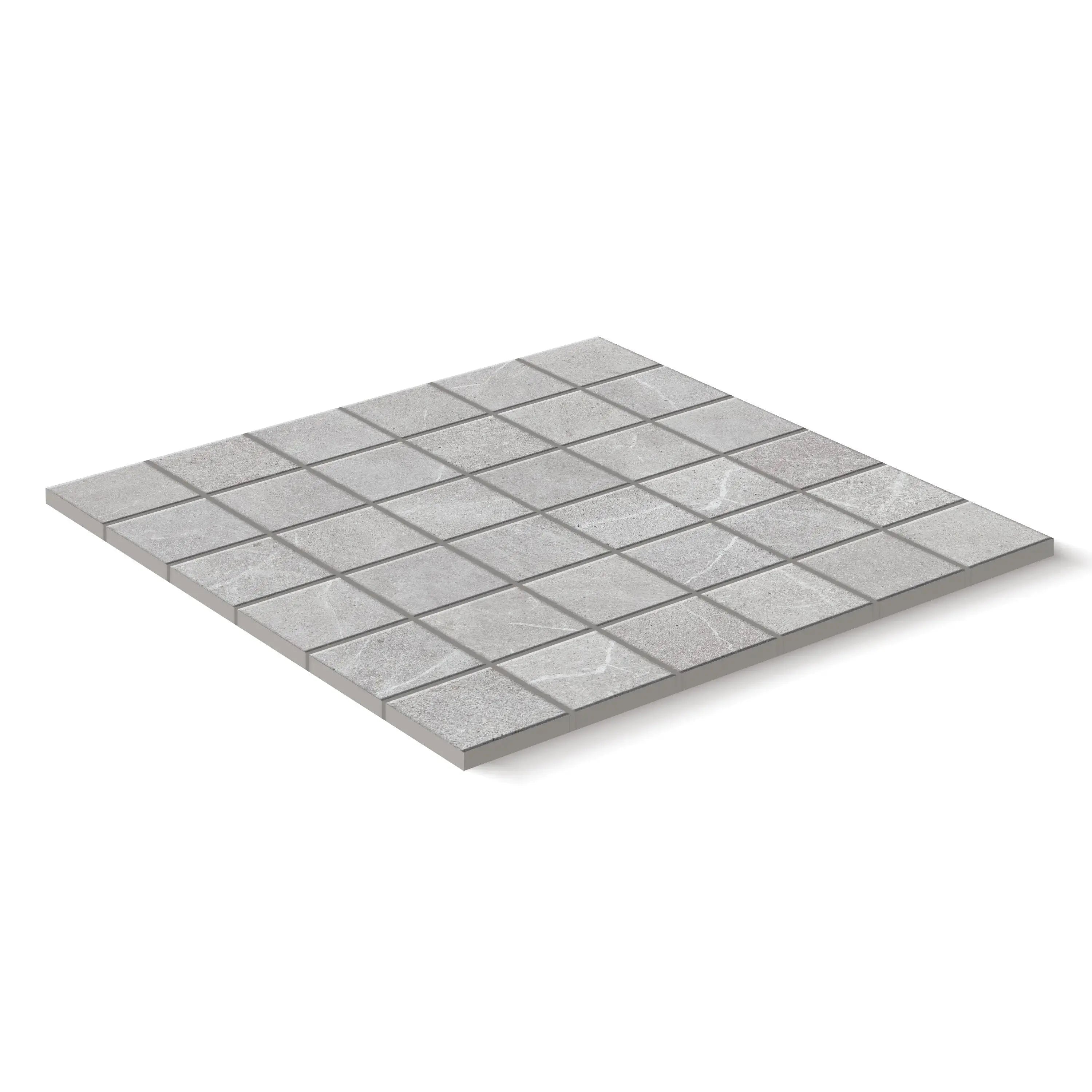 Astrastone Porcelain Tile Silver Square Mosaic 2x2 Sheet