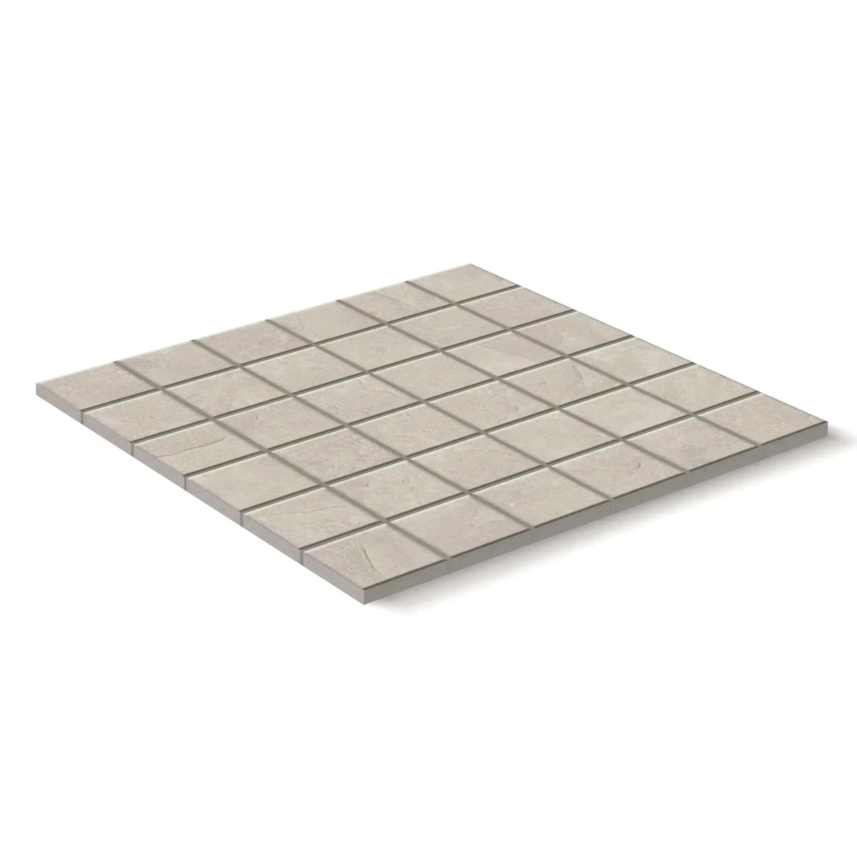 Arizona Porcelain Tile Silver Square Mosaic 12x12 Sheet