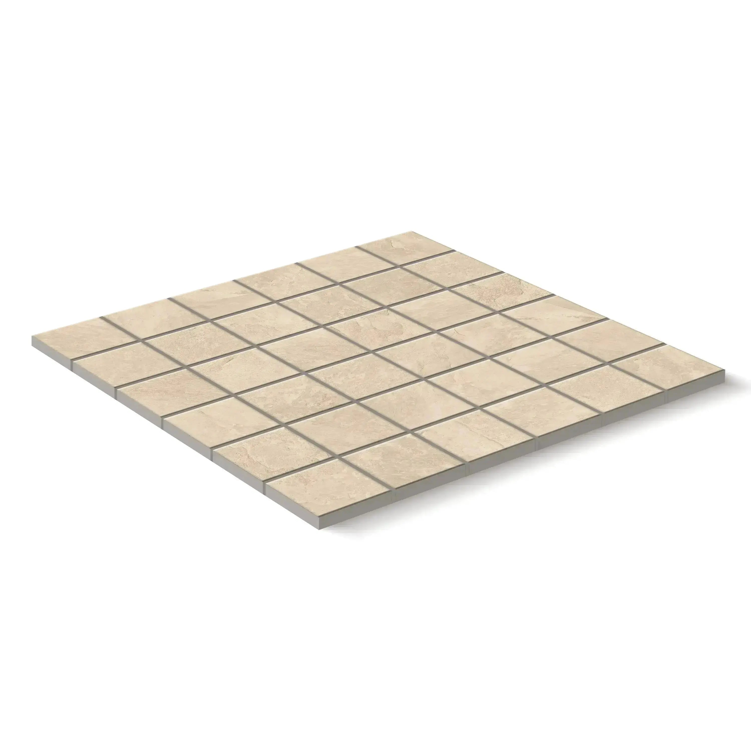 Arizona Porcelain Tile Sand Square Mosaic 12x12 Sheet