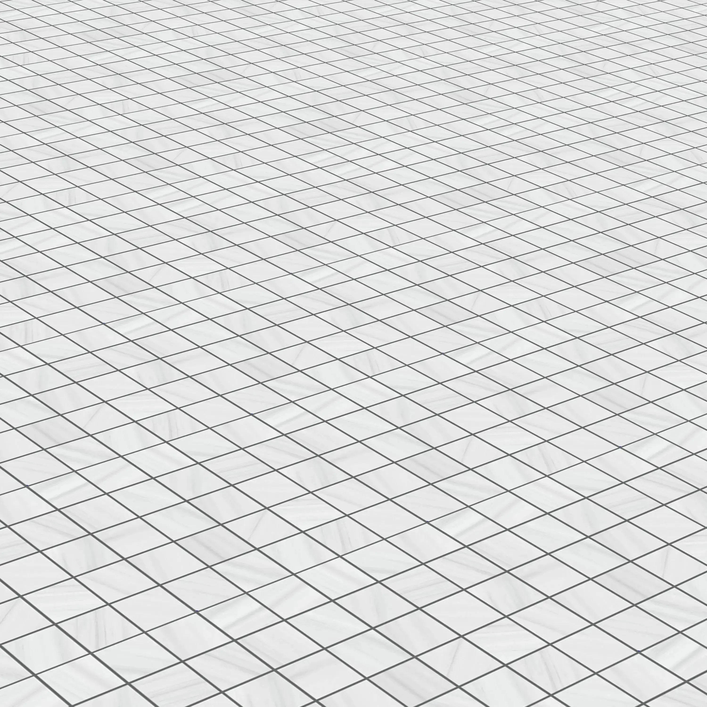 Dolostone Porcelain Tile White Square Mosaic 2x2 Sheet Matte