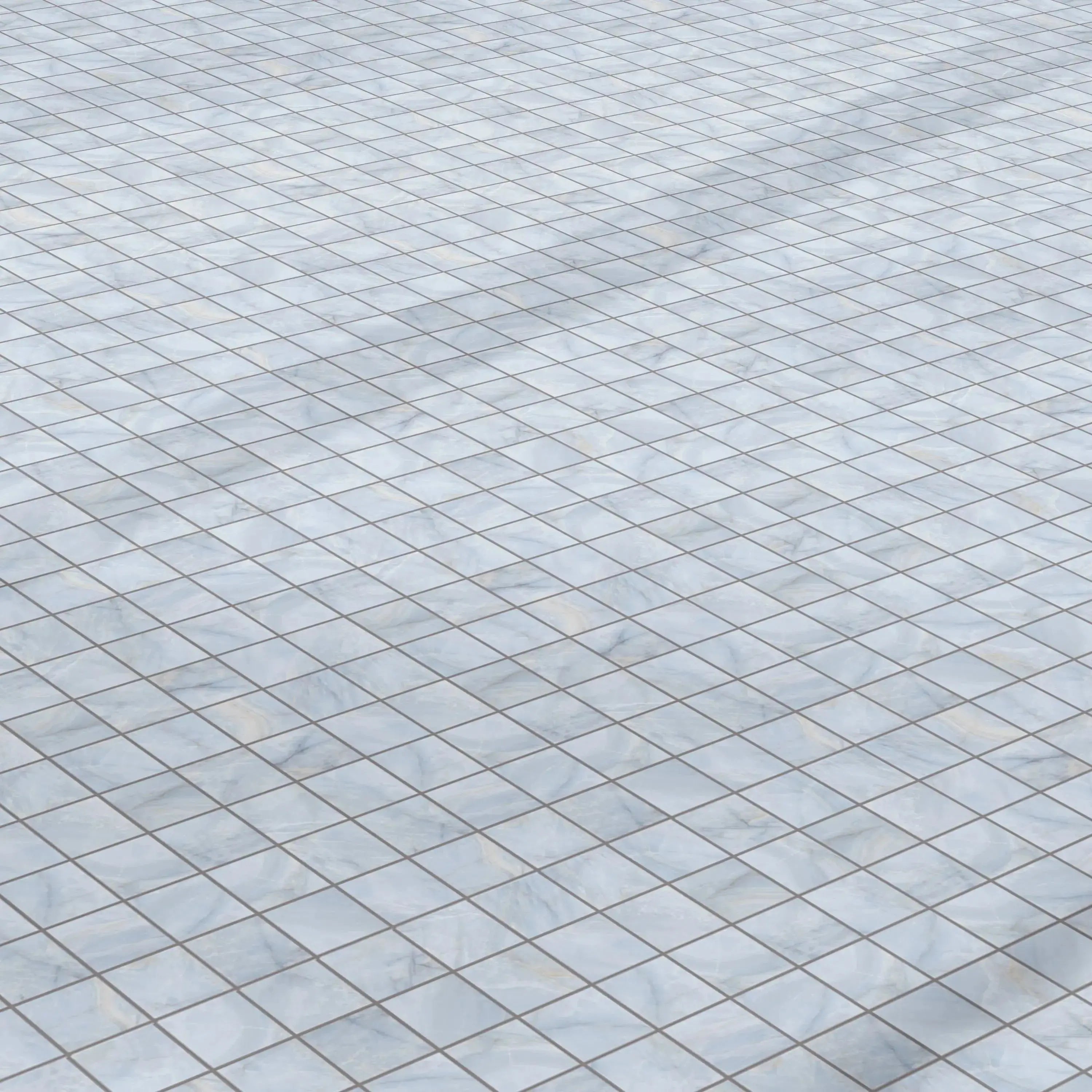 Opal Porcelain Tile Blue Square Mosaic 2x2 Sheet Polished