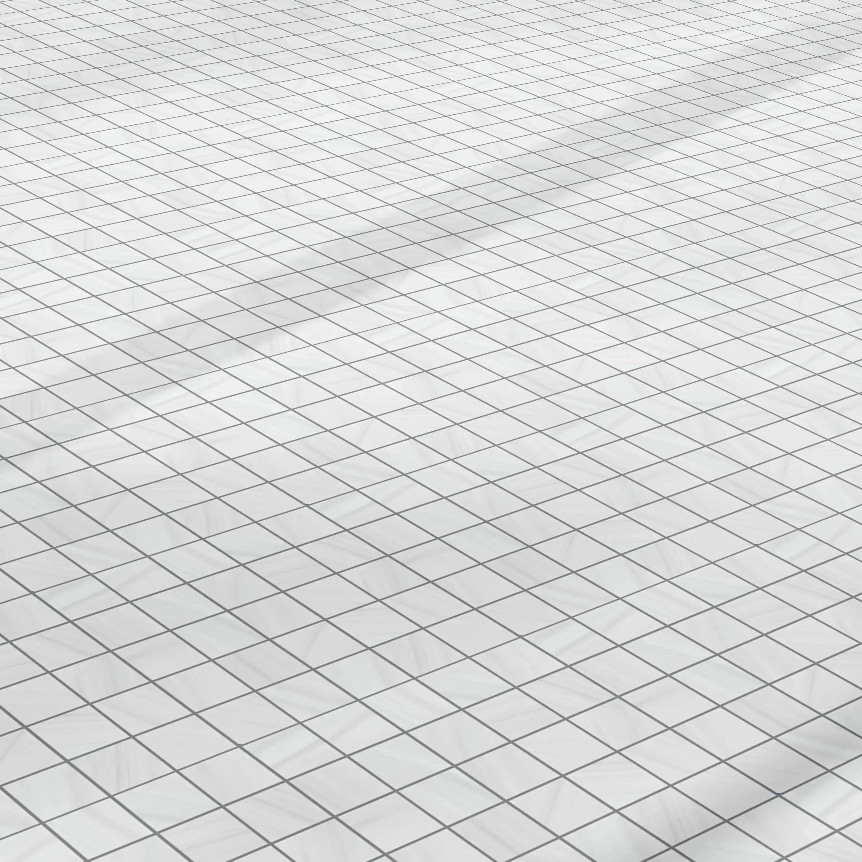 Dolostone Porcelain Tile White Square Mosaic 2x2 Sheet Polished