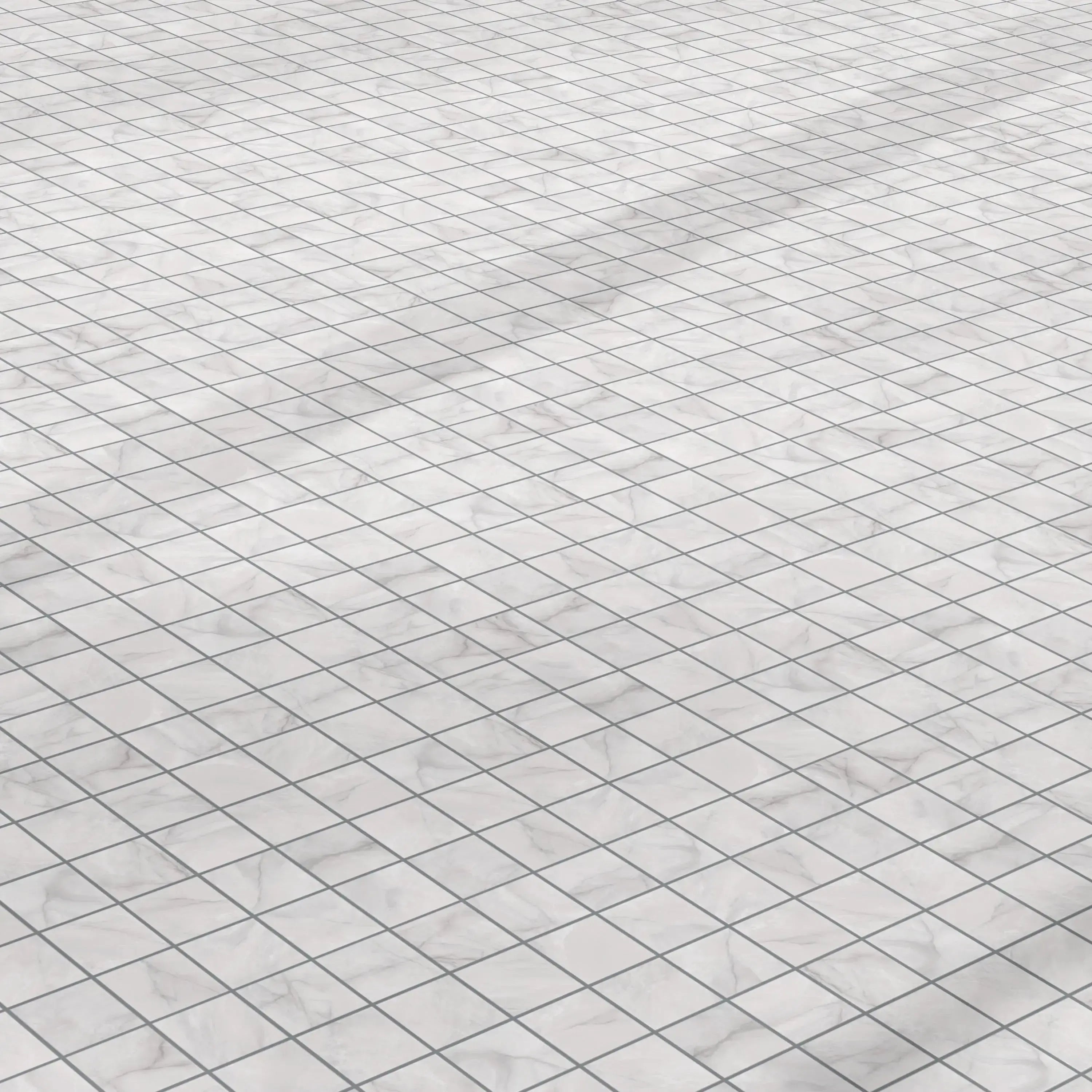 Opal Porcelain Tile White Square Mosaic 2x2 Sheet Polished