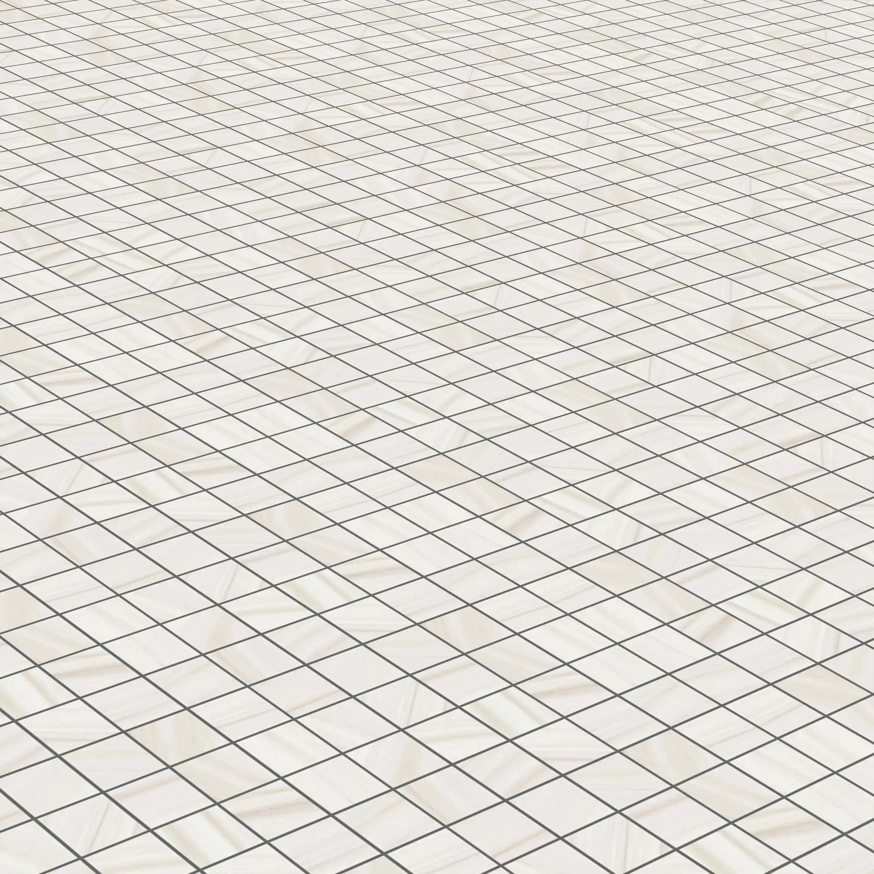 Dolostone Porcelain Tile Ivory Square Mosaic 2x2 Sheet Matte