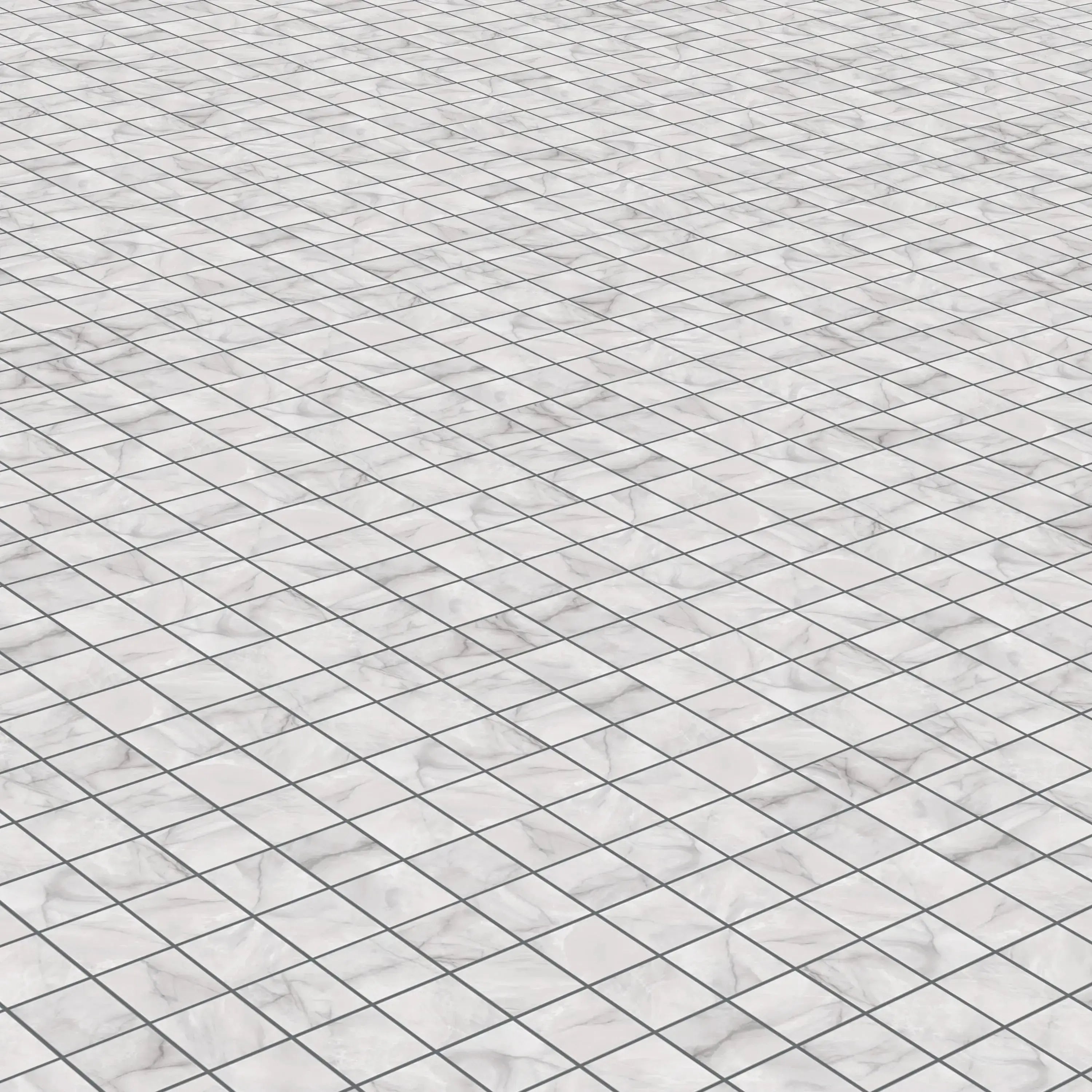 Opal Porcelain Tile White Square Mosaic 2x2 Sheet Matte