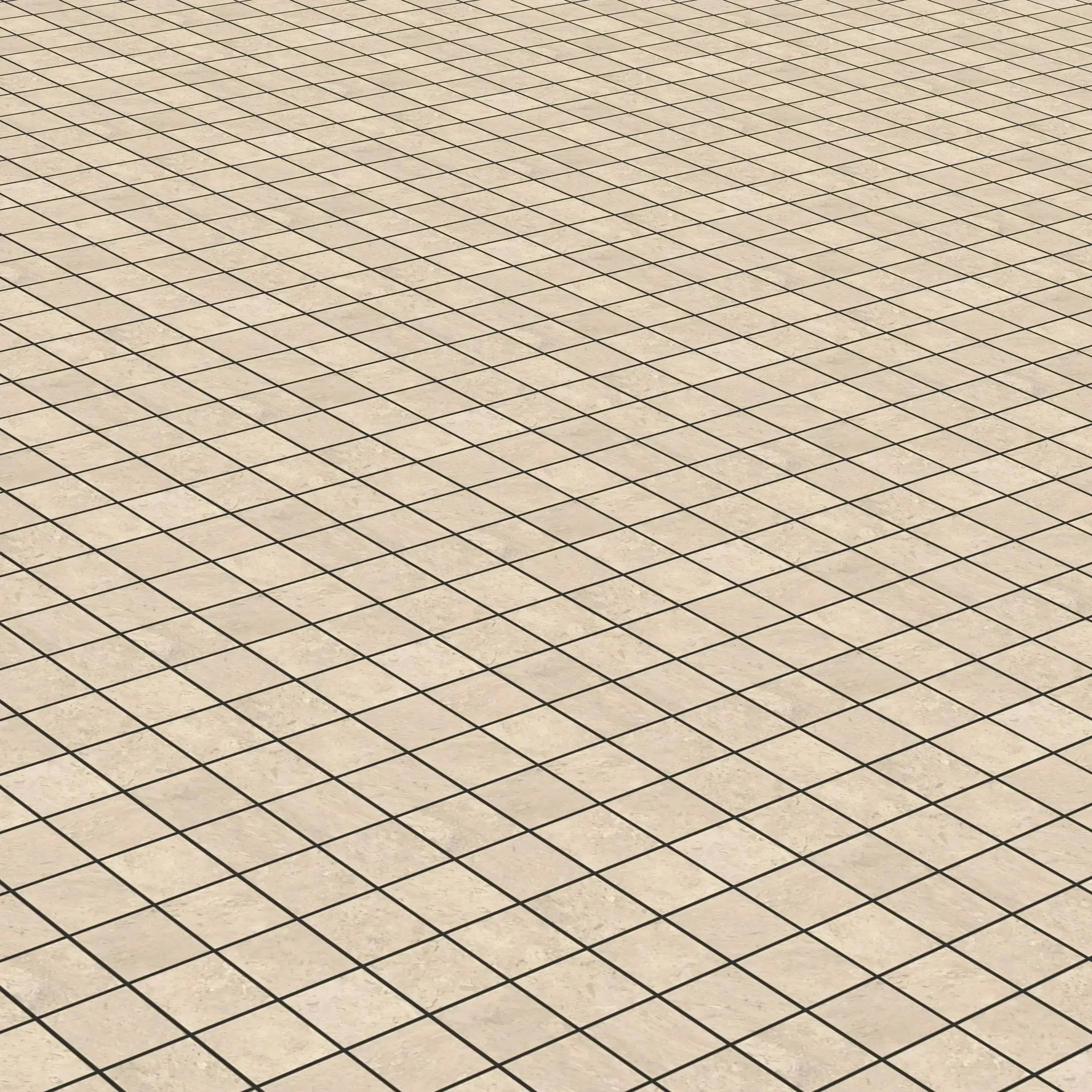 Jerusalem Stone Porcelain Tile Natural Square Mosaic 2x2 Sheet