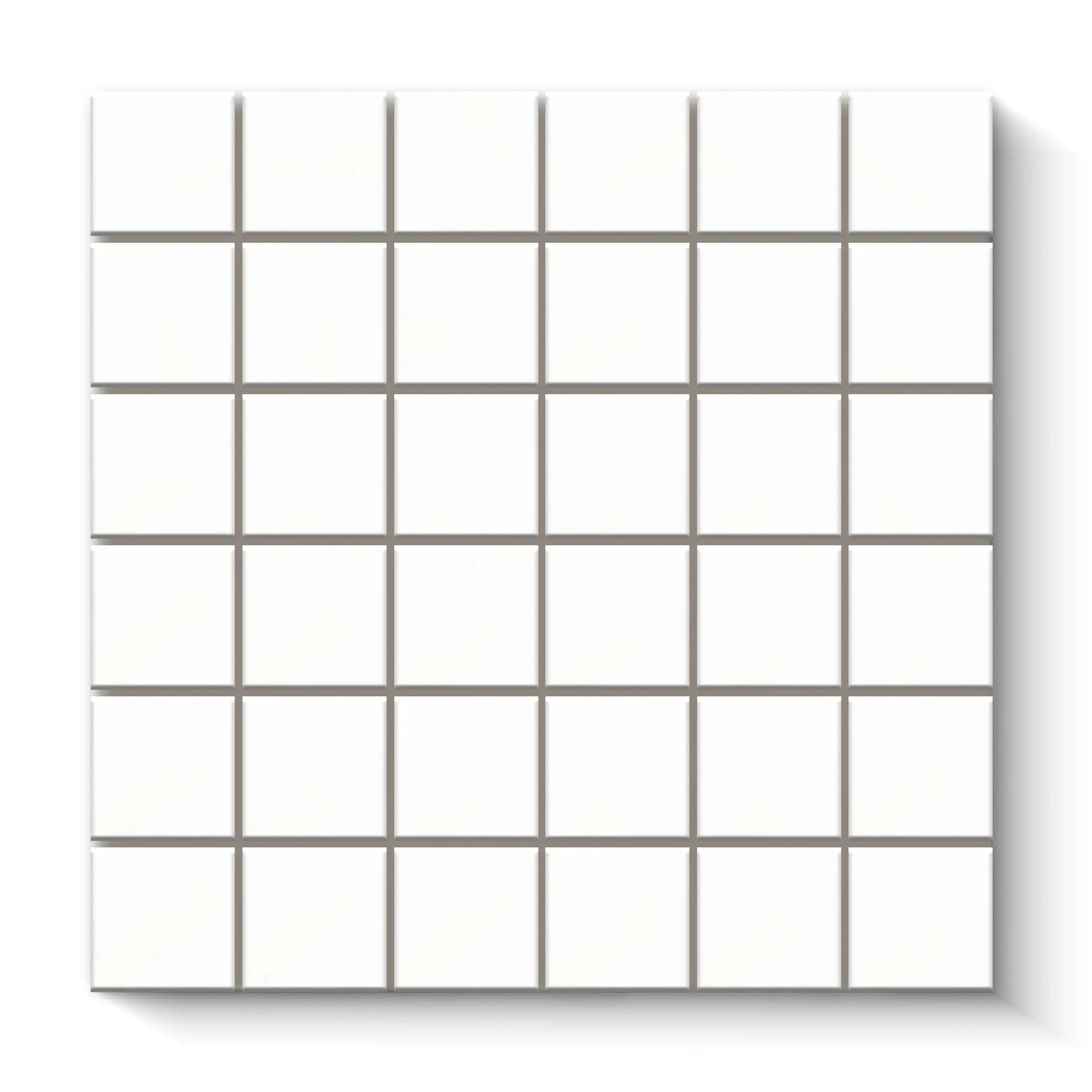 Blanc Porcelain Tile Square Mosaic 2x2 Sheet