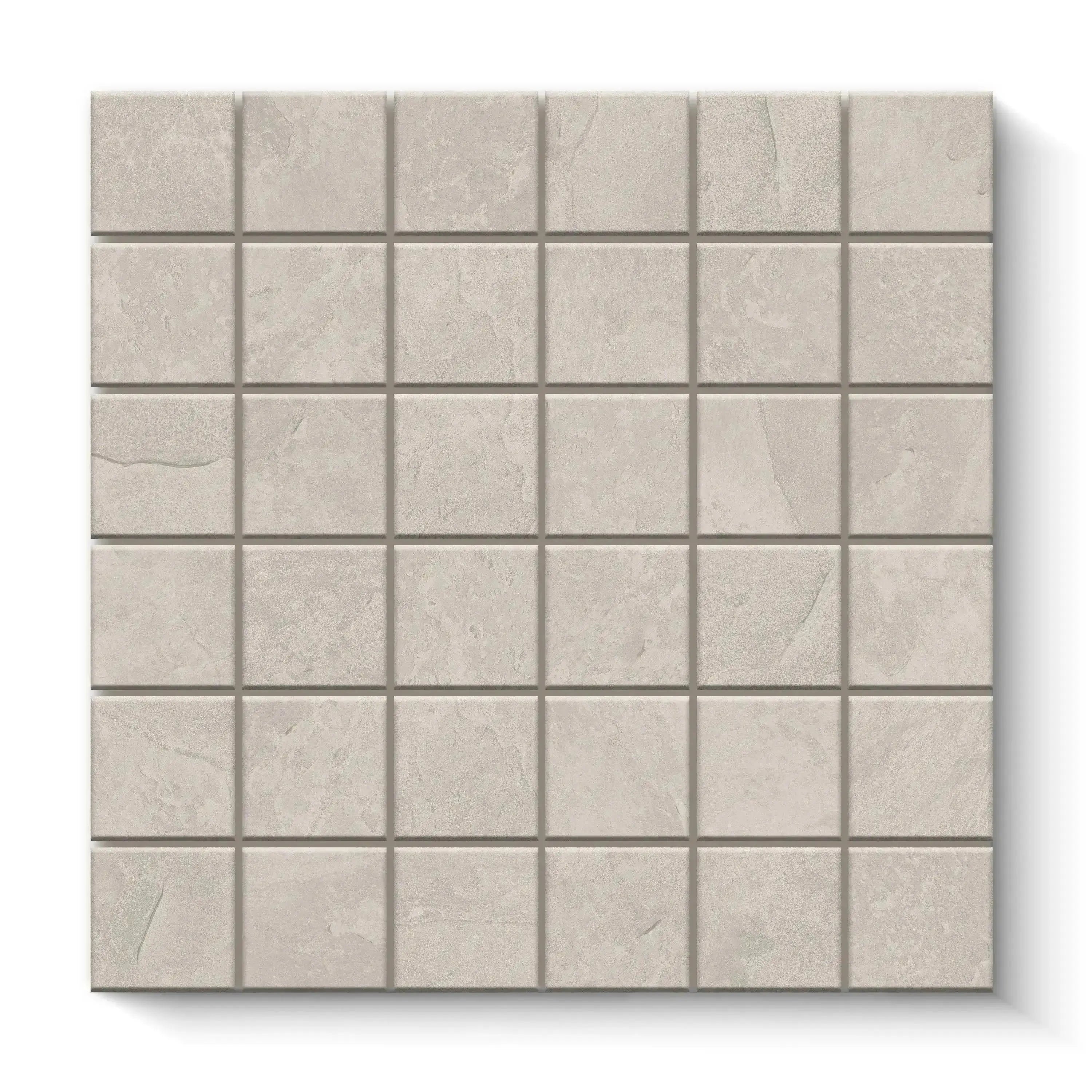Arizona Porcelain Tile Silver Square Mosaic 12x12 Sheet