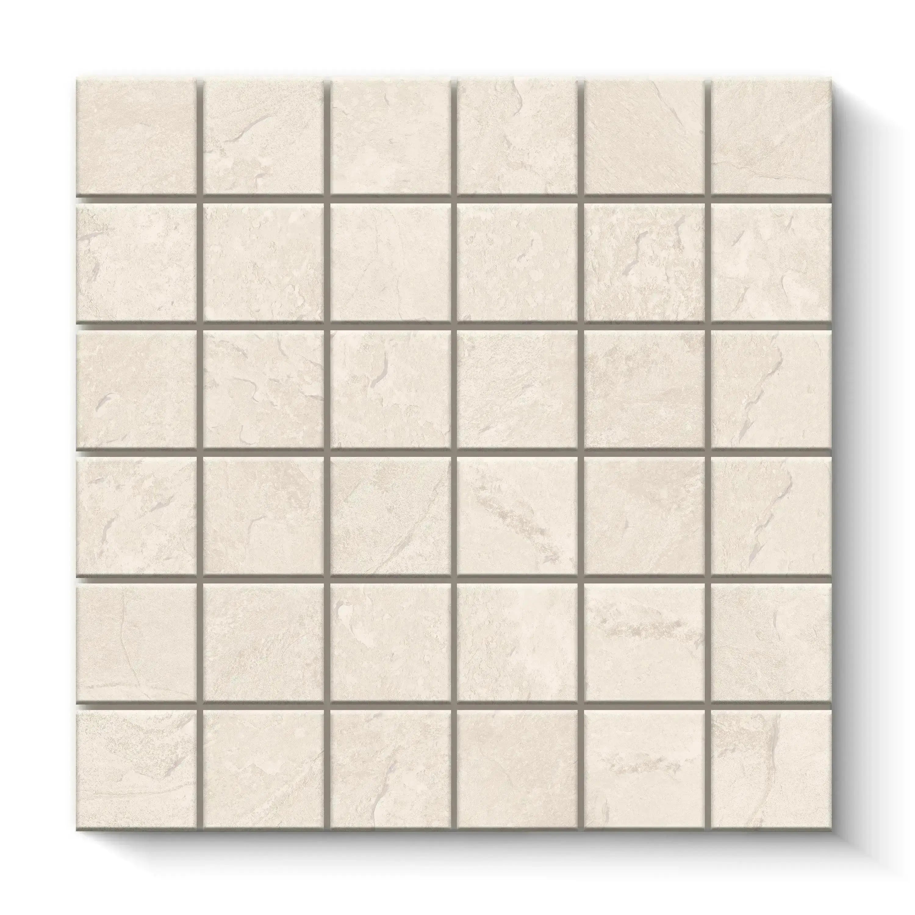 Arizona Porcelain Tile White Square Mosaic 12x12 Sheet