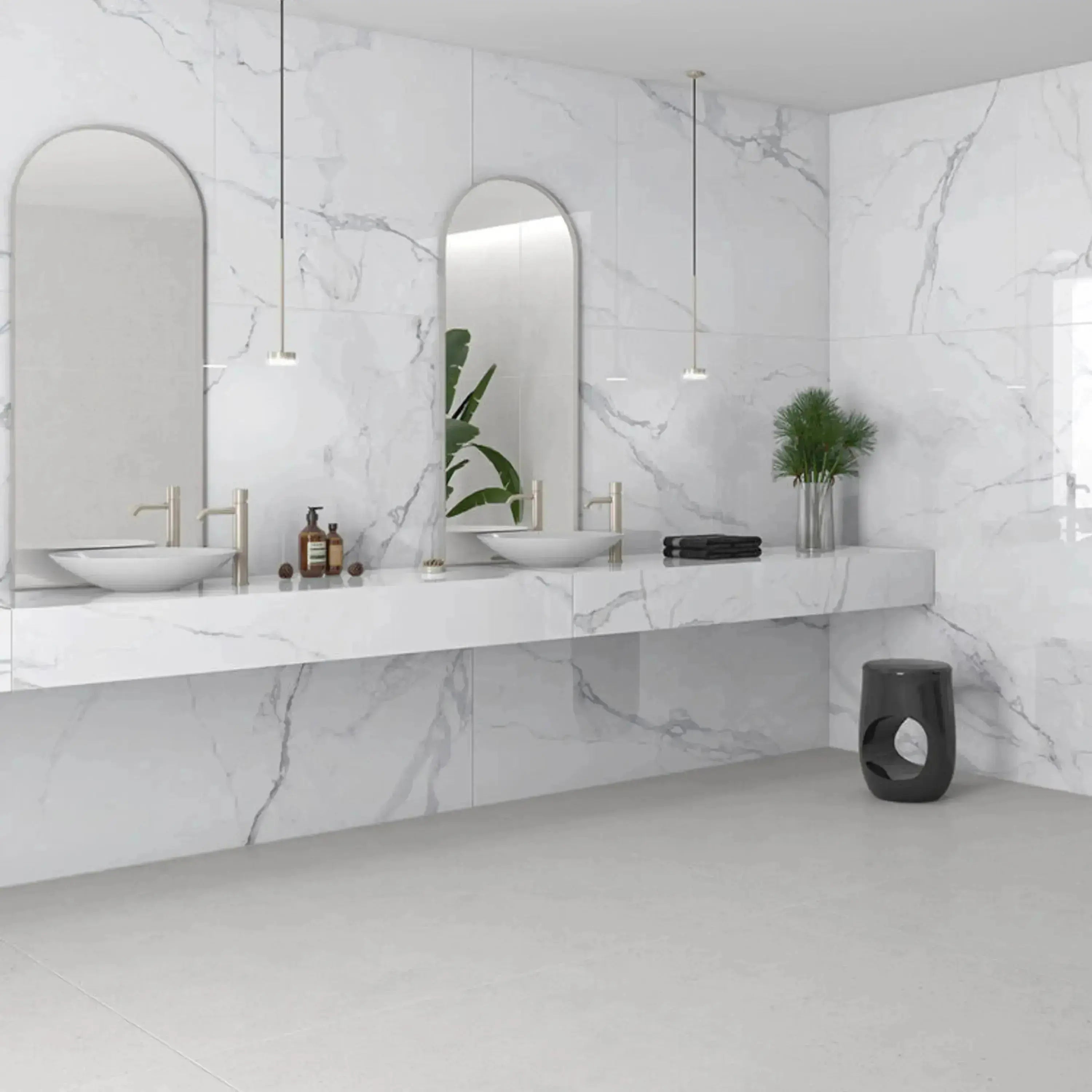 Statuario Porcelain Tile 24x24 Polished