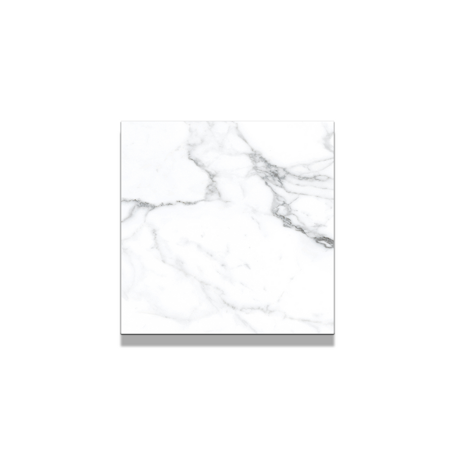 Statuario Porcelain Tile 4"x4" Sample