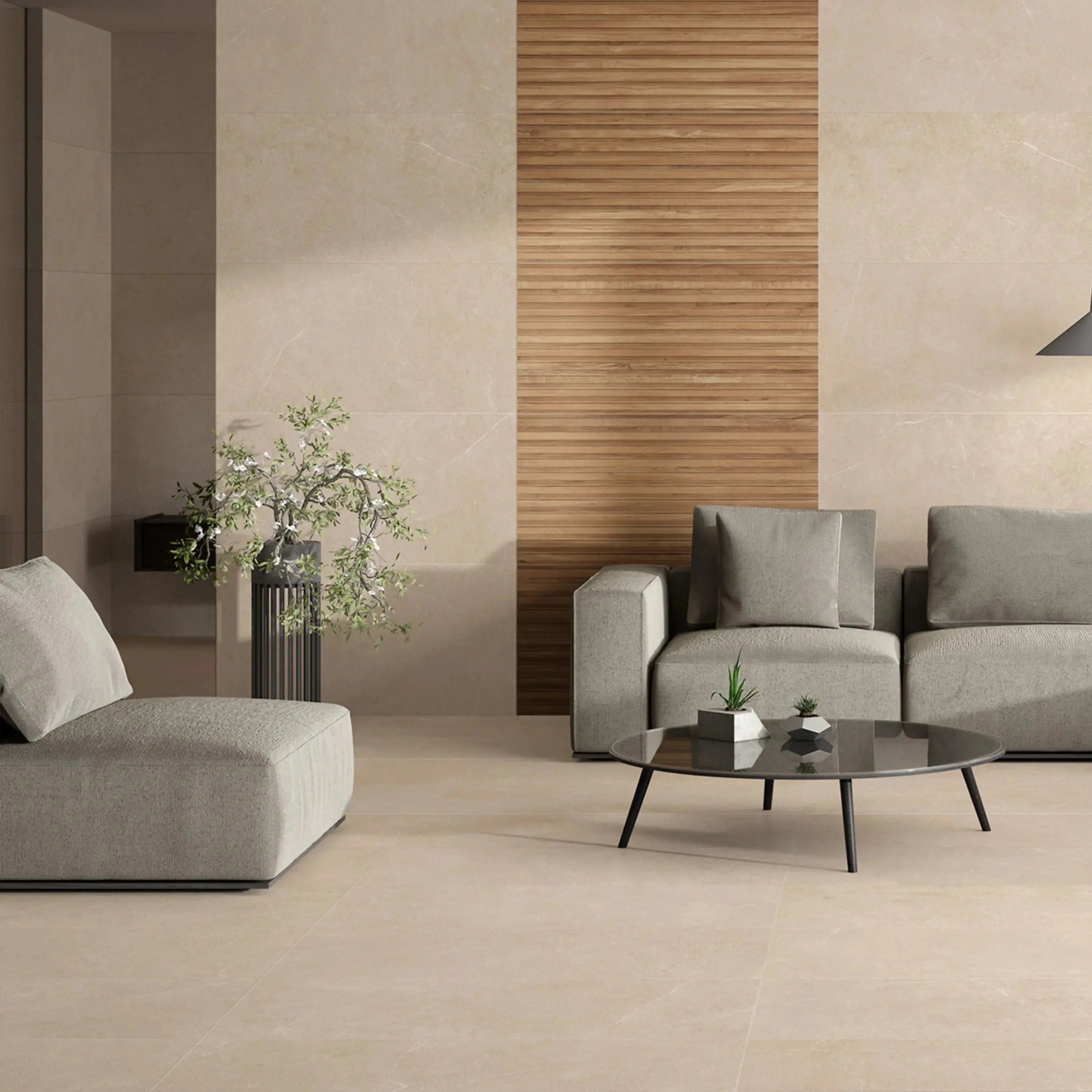 Astrastone Porcelain Tile Ivory 24x48