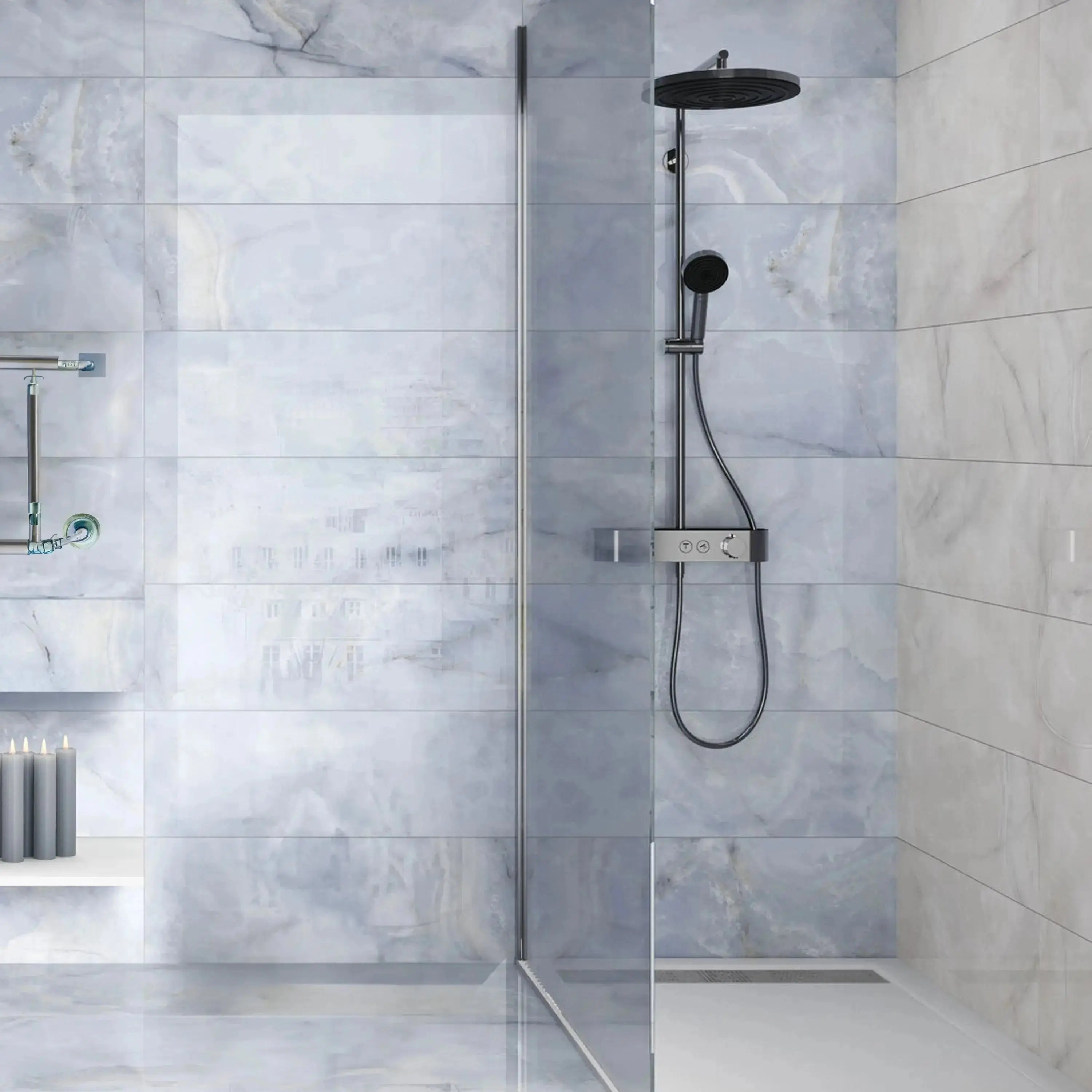 Opal Porcelain Tile Blue 24x48 Polished