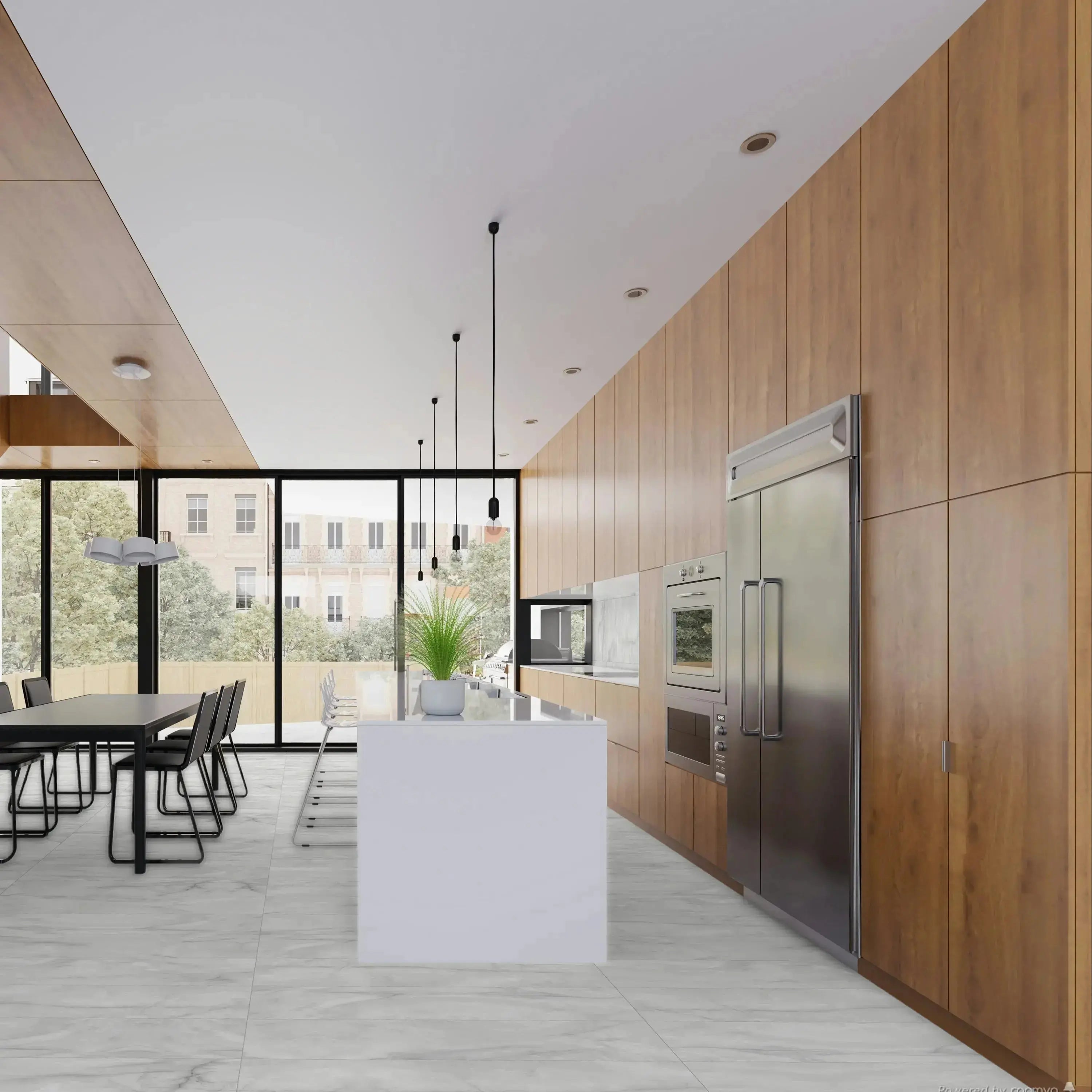 Opal Porcelain Tile White 24x24 Matte