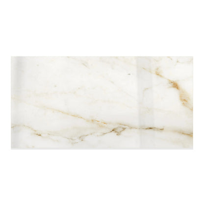 Aurora Porcelain Tile White Glossy 12x24