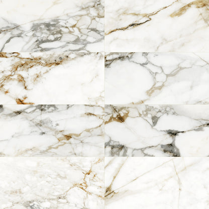 Aurora Porcelain Tile White Matte 12x24