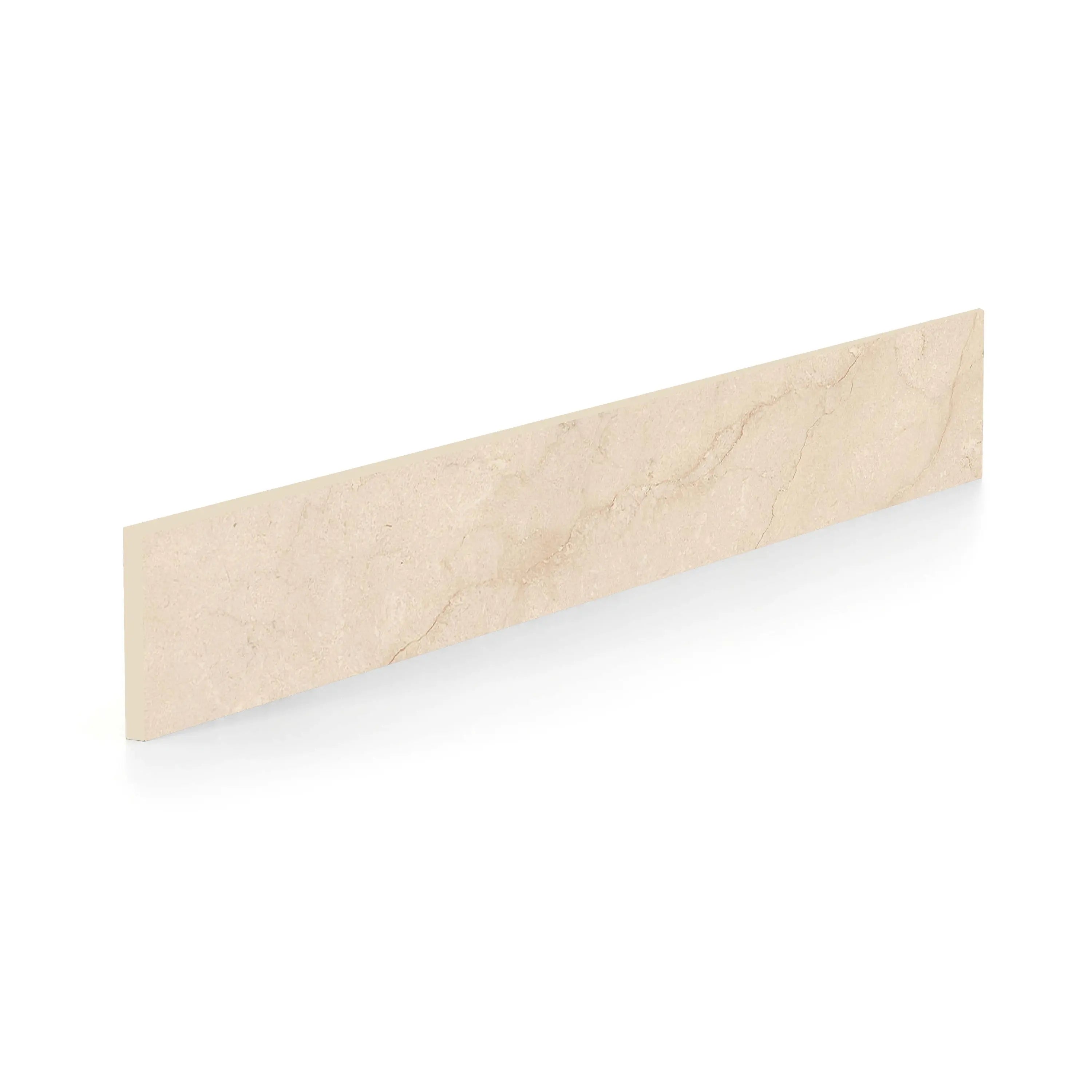 Crema Marfil Porcelain Tile Bullnose Matte