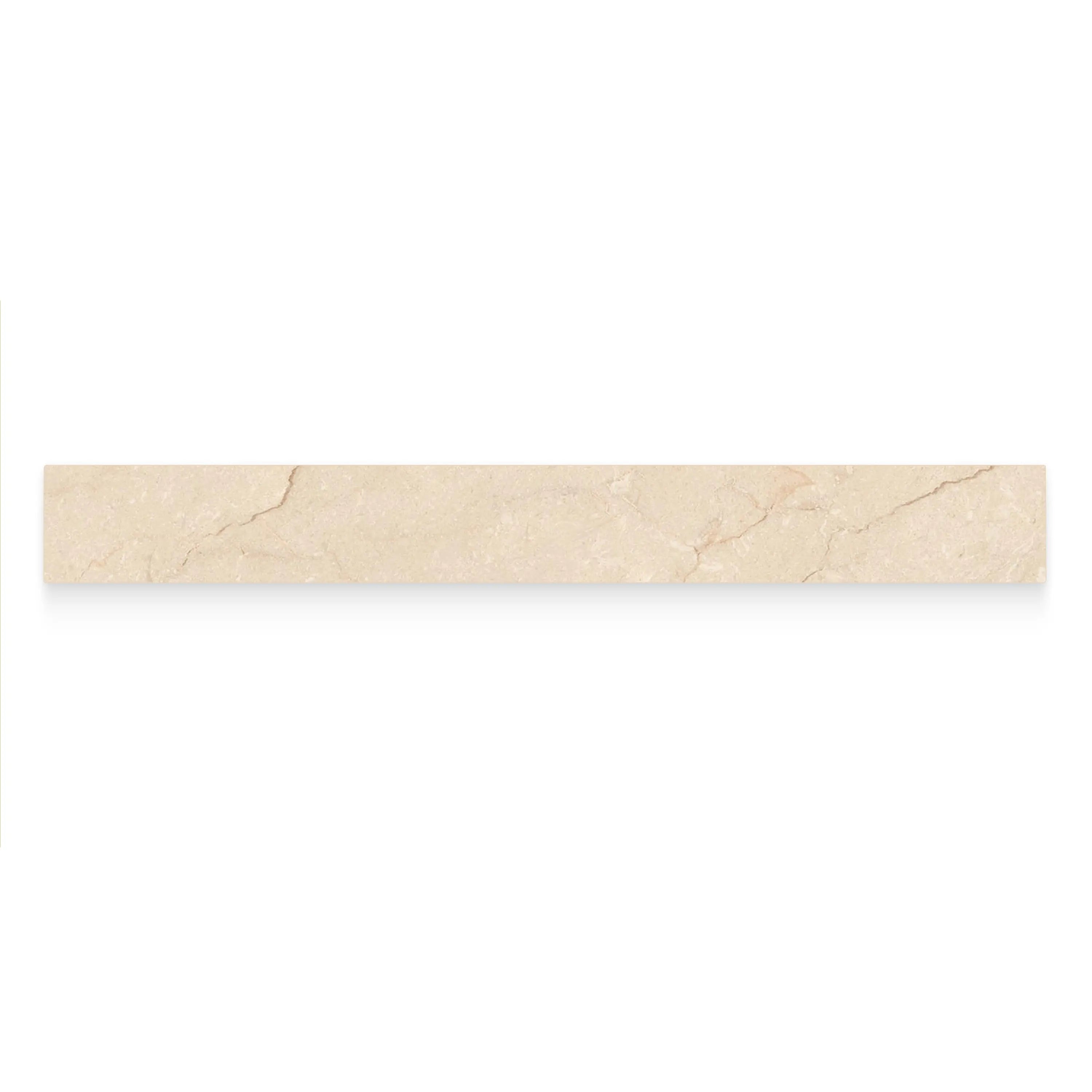 Crema Marfil Porcelain Tile Bullnose Matte