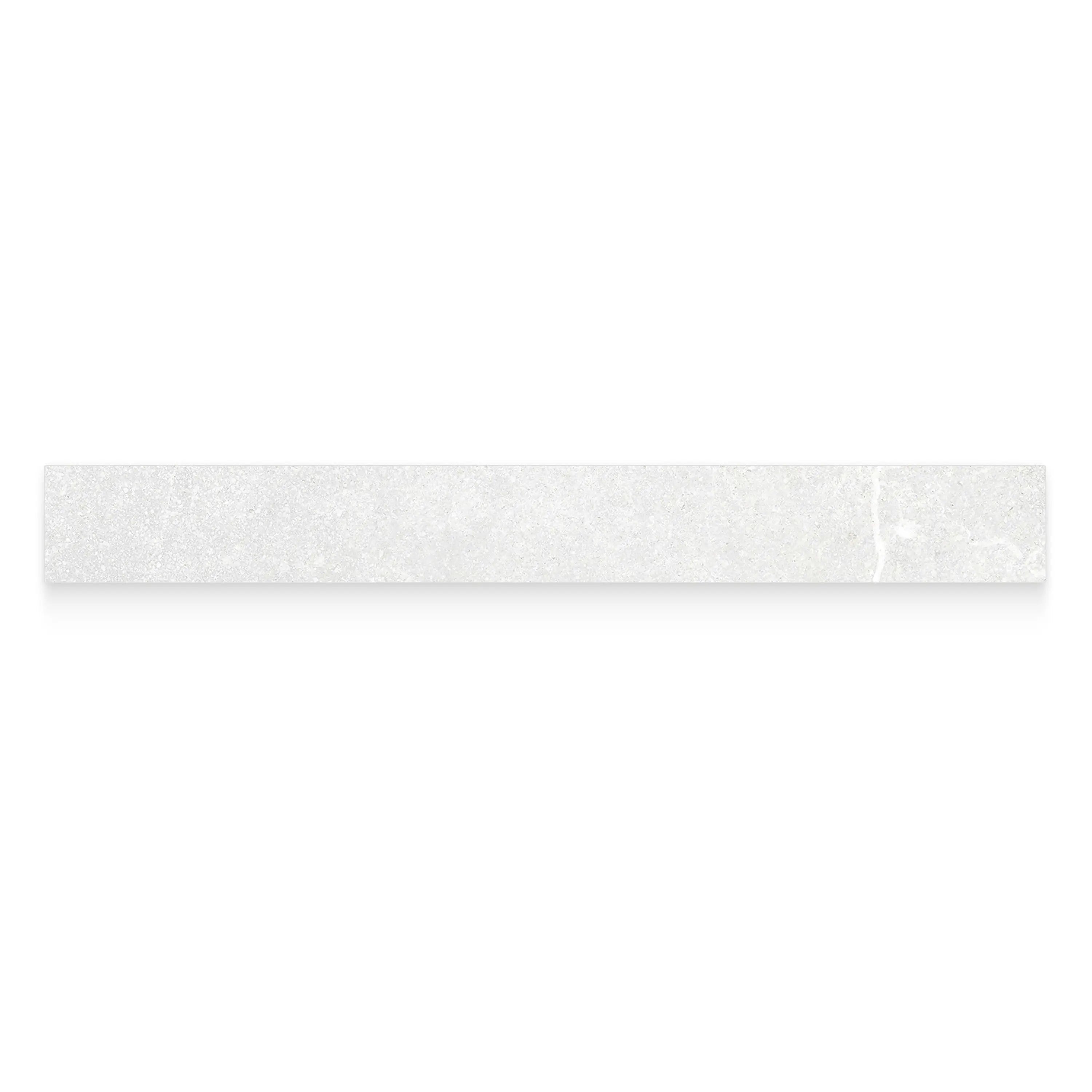 Astrastone Porcelain Tile White Matte Bullnose