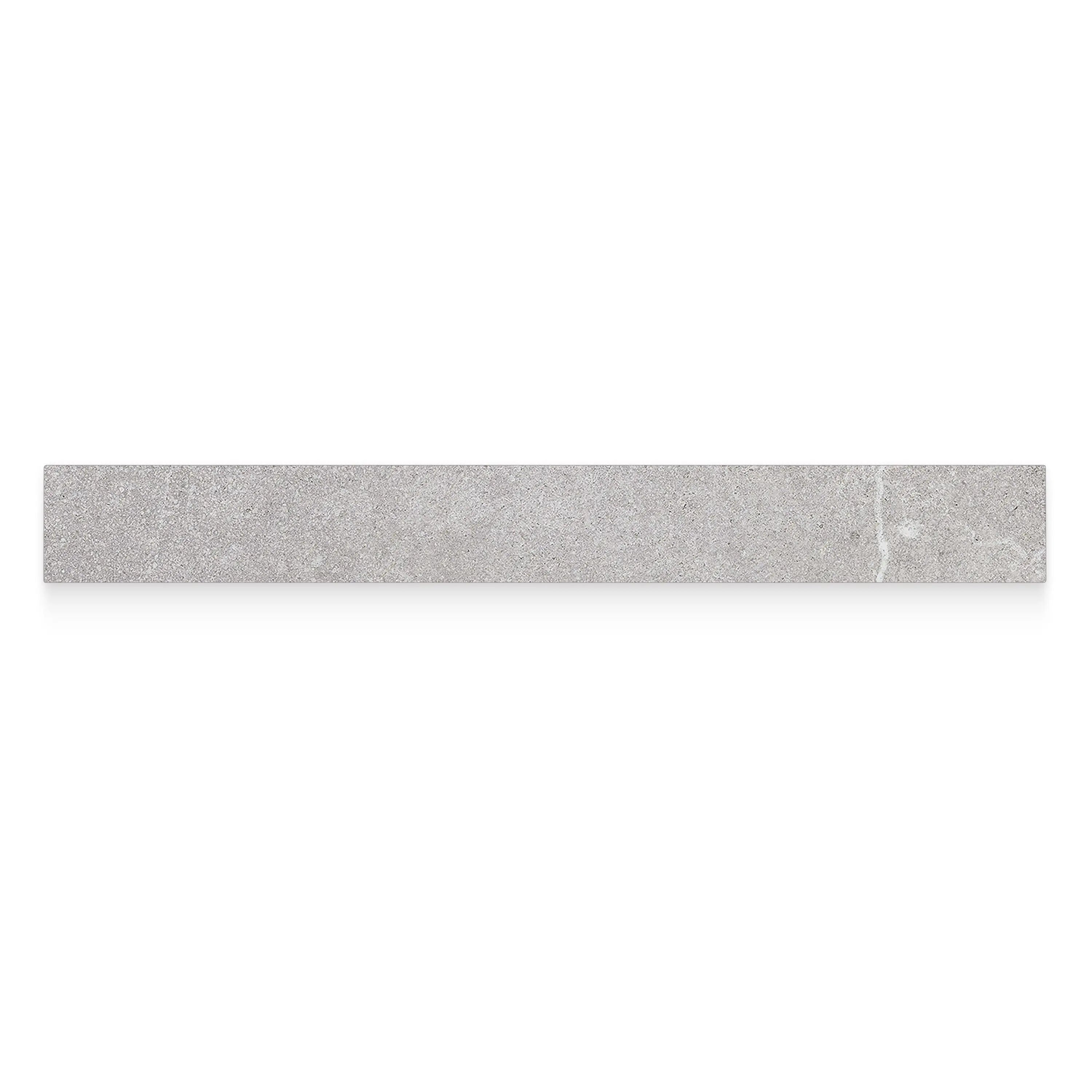 Astrastone Porcelain Tile Silver Matte Bullnose