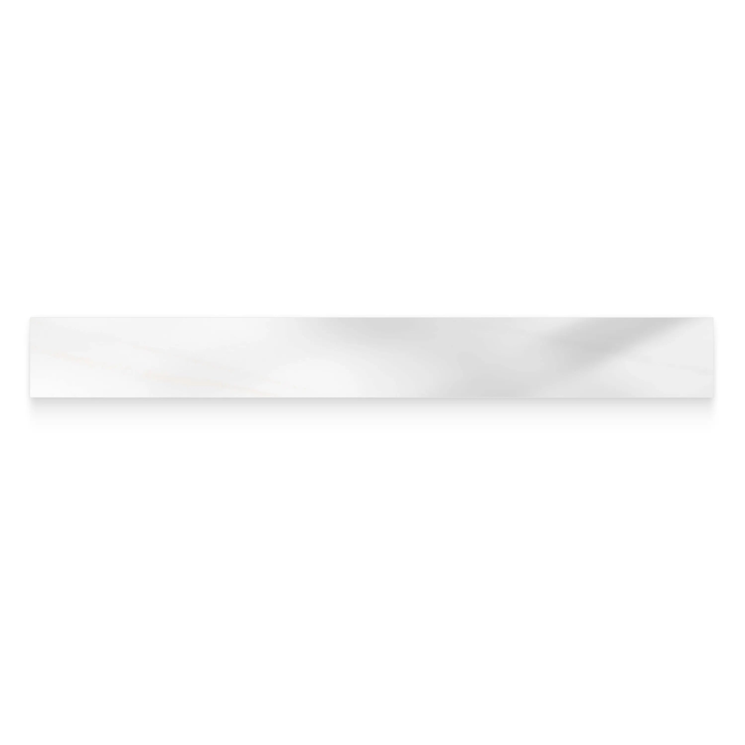 Marbella Porcelain Tile White Polished Bullnose