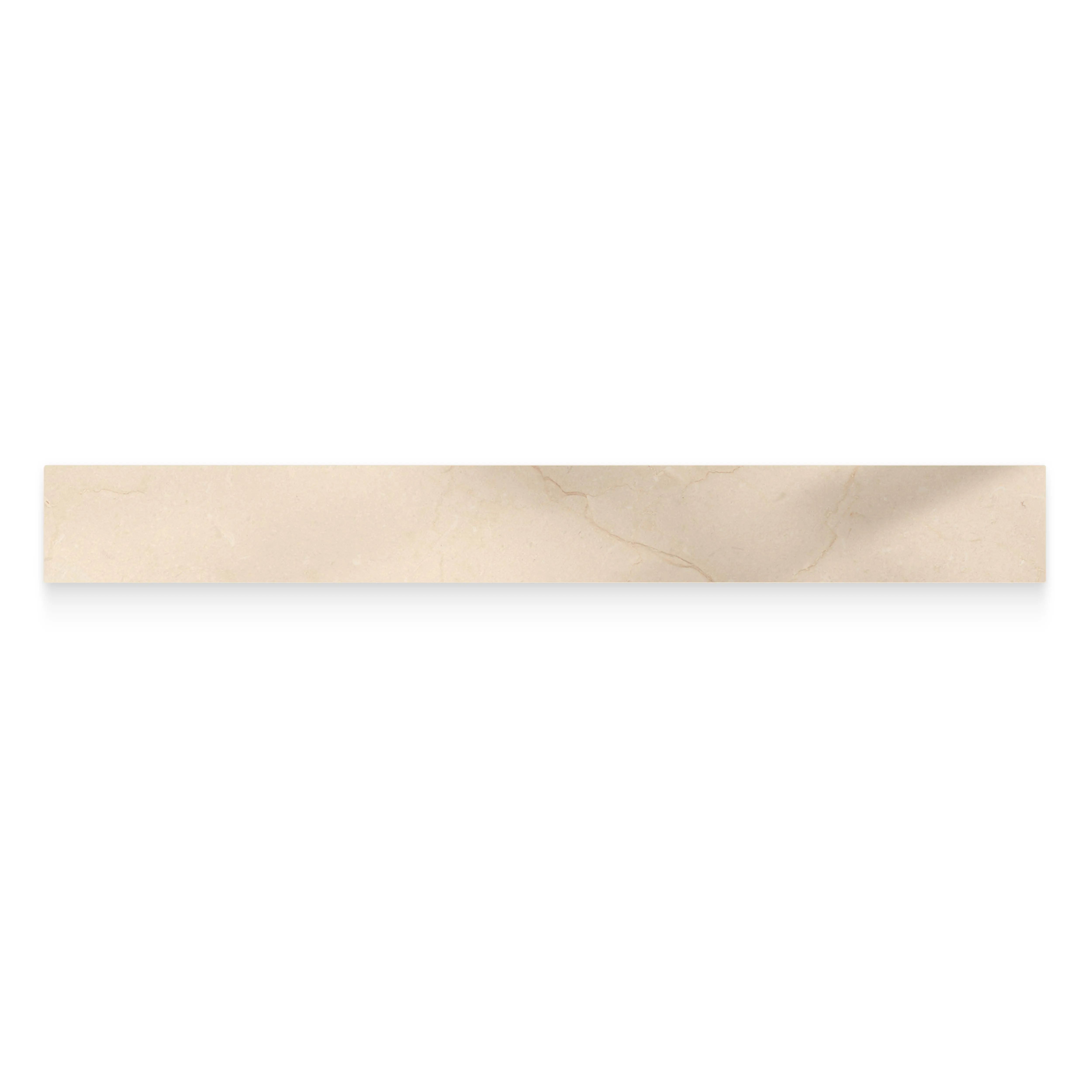 Crema Marfil Porcelain Tile Bullnose Polished
