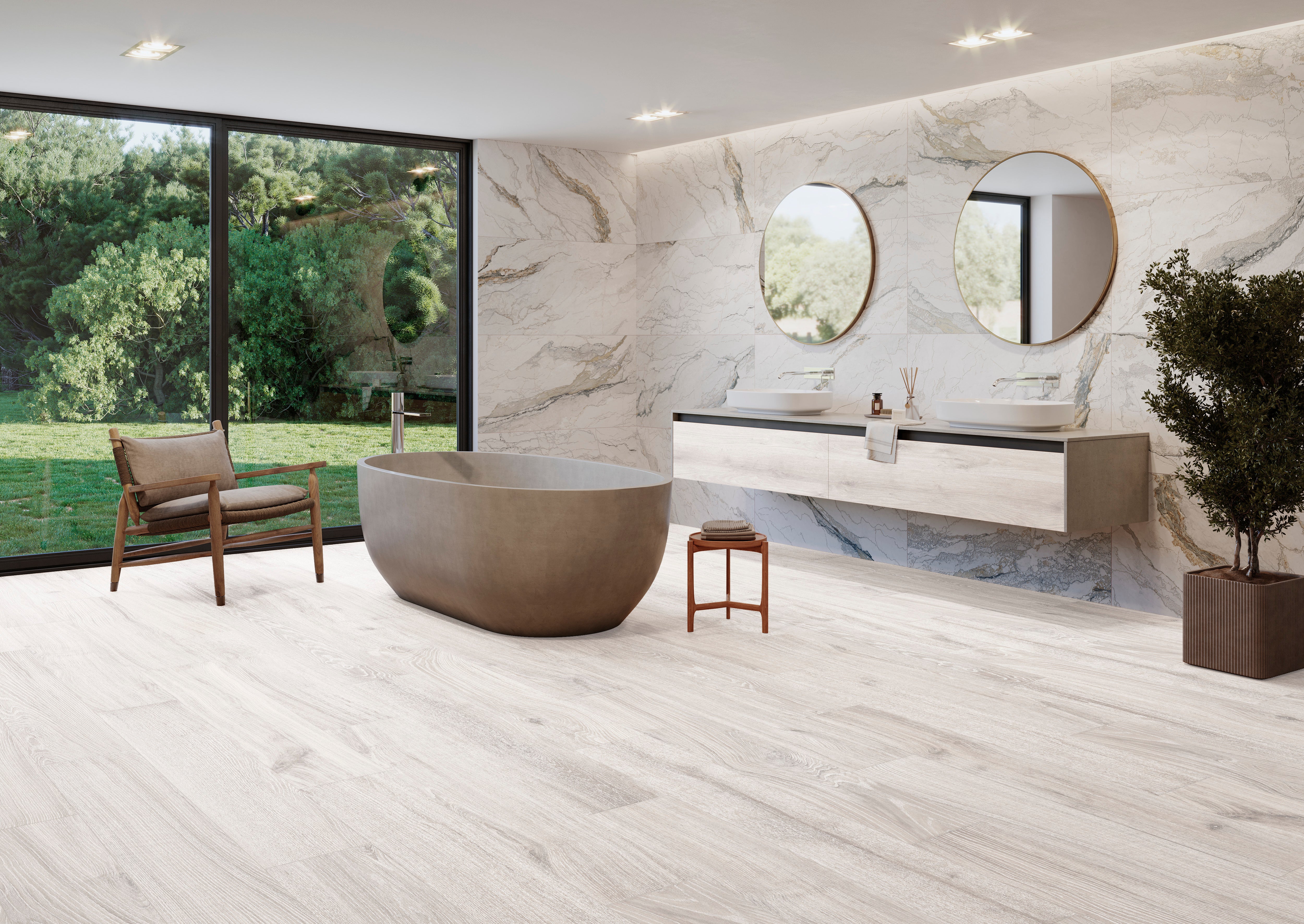 Madera Oak White Matte 8x48 Rectified