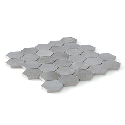 Bond Porcelain Tile Antracita Hexagon Mosaic