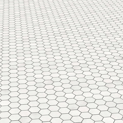 Bond Porcelain Tile Blanco Hexagon Mosaic