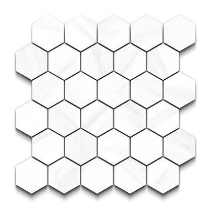 Marbella Porcelain Tile Matte Hexagon Mosaic 11x13 Sheet