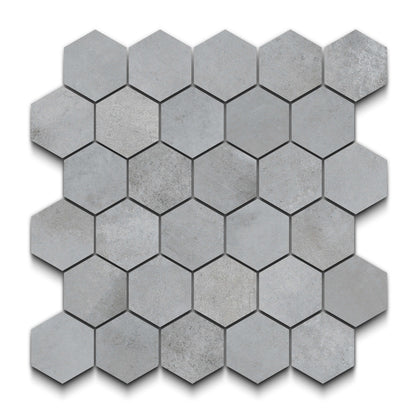 Bond Porcelain Tile Antracita Hexagon Mosaic