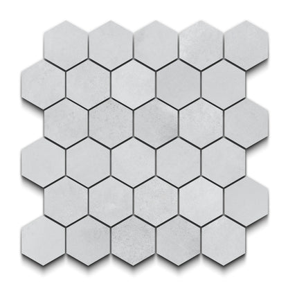 Bond Porcelain Tile Gris Hexagon Mosaic