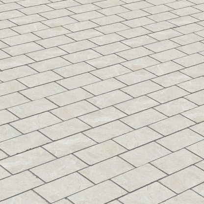 Ardesia Slate Dove Matte 2x4 Muretto Mosaic Tumbled Edge (12x12 Sheet)