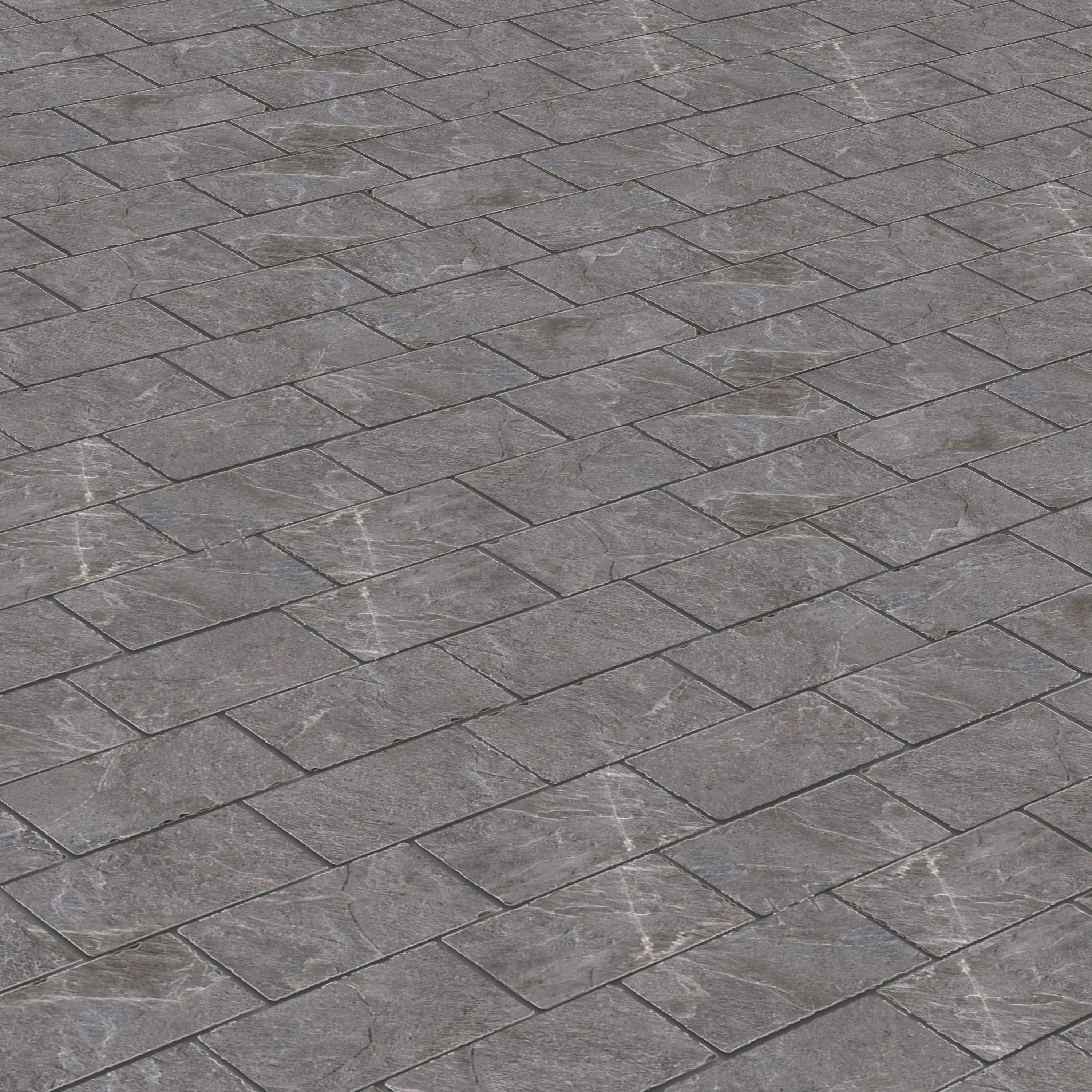 Ardesia Slate Storm Matte 2x4 Muretto Mosaic Tumbled Edge (12x12 Sheet)