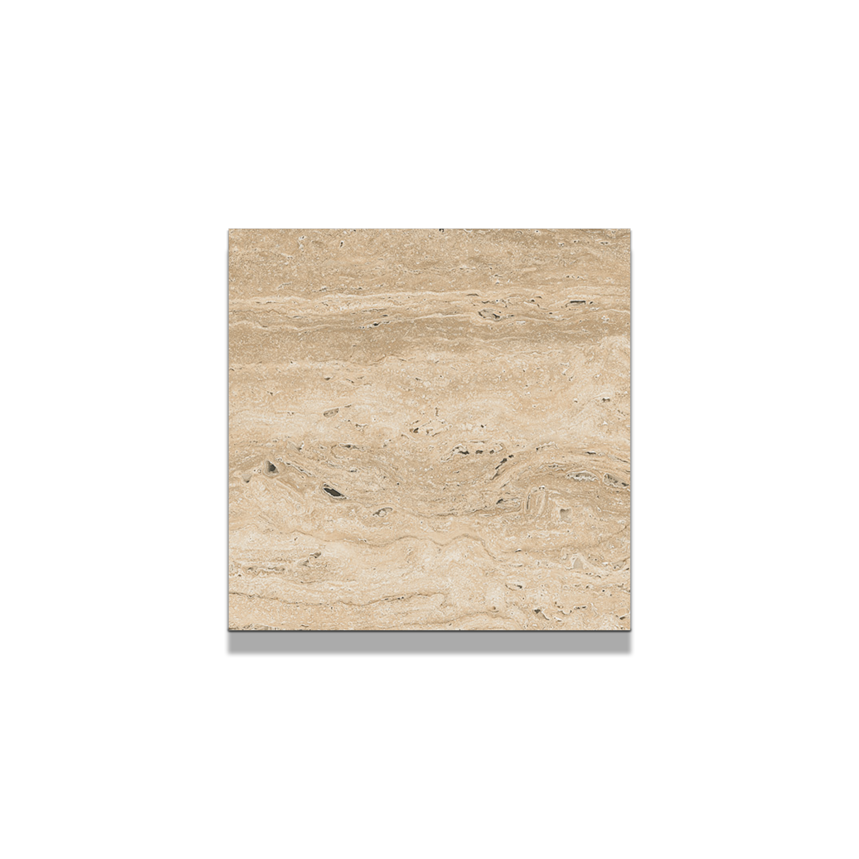 Travertino Porcelain Tile 4"x4" Sample