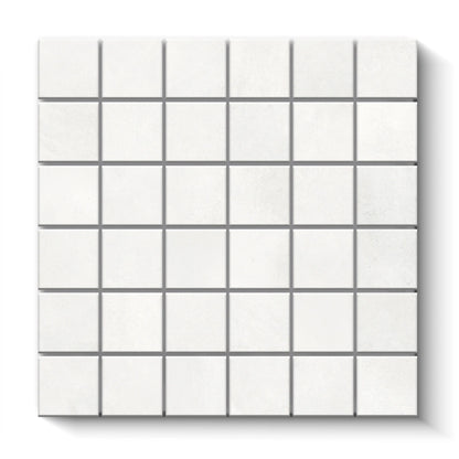 Bond Porcelain Tile Blanco Square Mosaic 2x2 Sheet