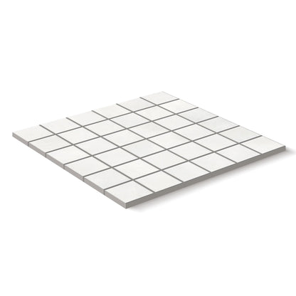 Bond Porcelain Tile Blanco Square Mosaic 2x2 Sheet