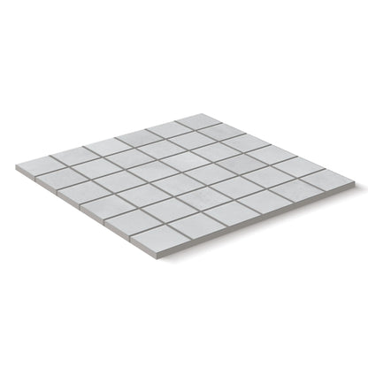 Bond Porcelain Tile Gris Square Mosaic 2x2 Sheet