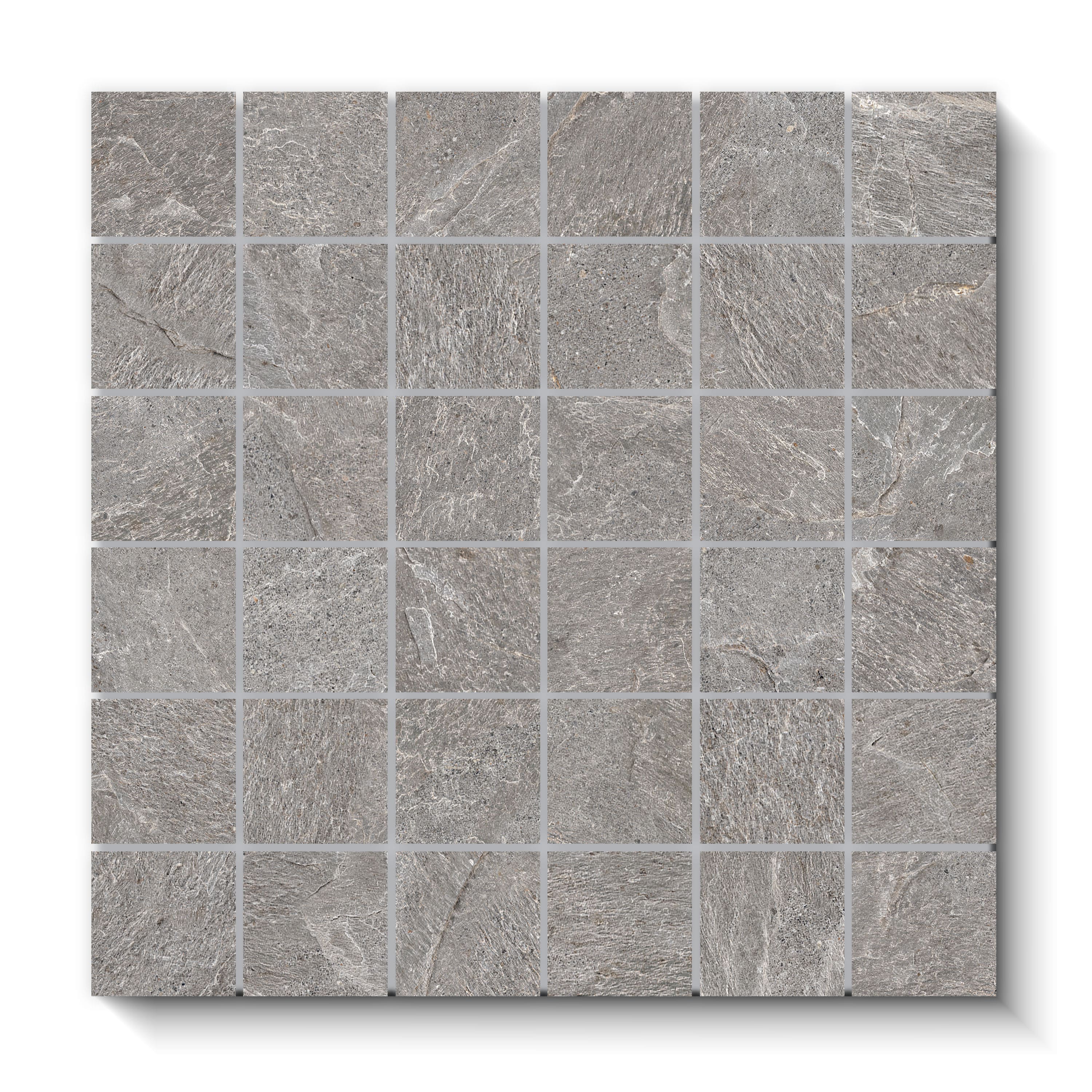 Ardesia Slate Ash Matte 2x2 Mosaic (12x12 Sheet)