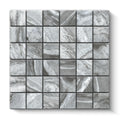 Nebula Porcelain Tile Gris Square Mosaic 2x2 Sheet