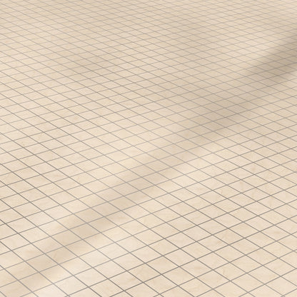 Crema Marfil Porcelain Tile Square Mosaic 2x2 Sheet Polished