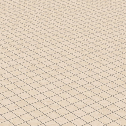 Crema Marfil Porcelain Tile Square Mosaic 2x2 Sheet Matte
